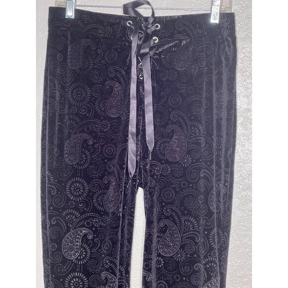 NWOT Pretty Attitude XL Black Velvet Burn Out Paisley Flare Witchy Gothic - Picture 5 of 14